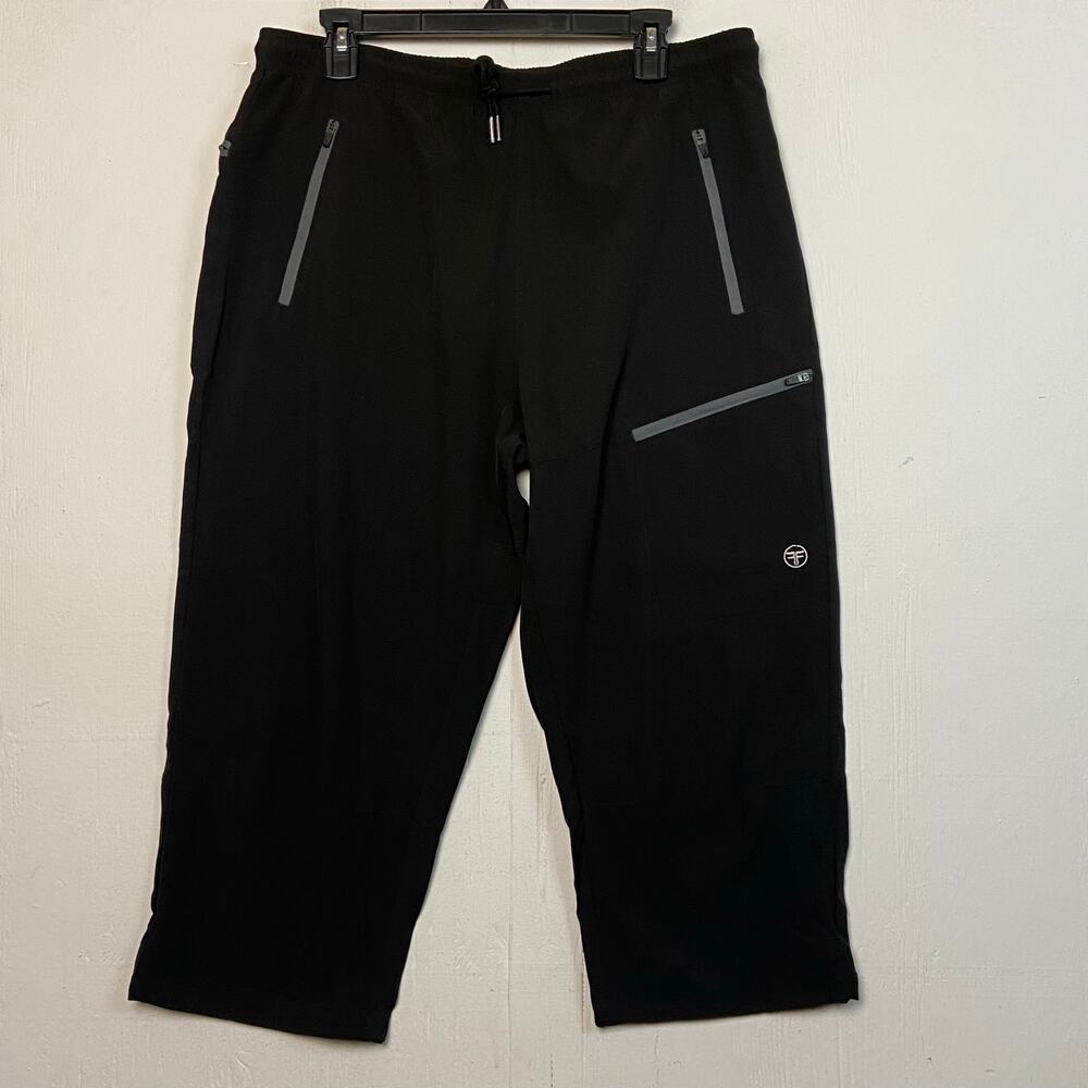 ChinFun Black Active Yoga Breathable UPF 50+ Crop Pants Size XL NWT